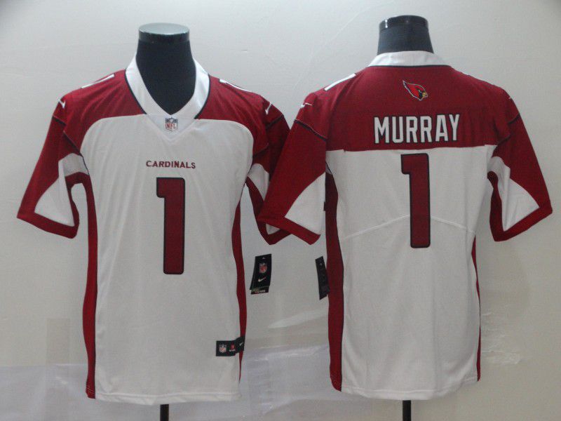Men Arizona Cardinals 1 Murray White Nike Vapor Untouchable Limited Player NFL Jerseys